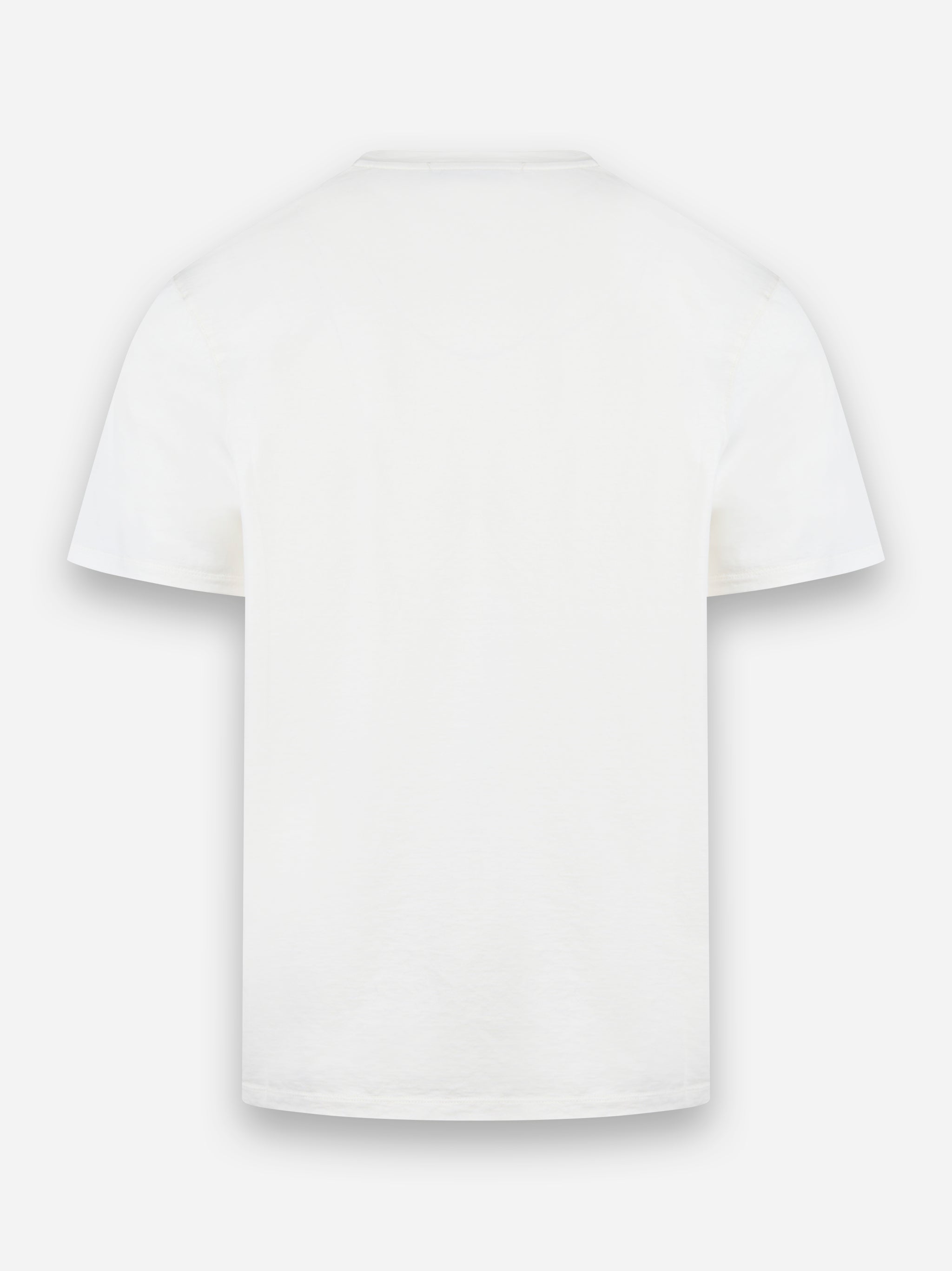 T-shirt manica corta in cotone e seta Bianco