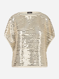 Top con maxi paillettes