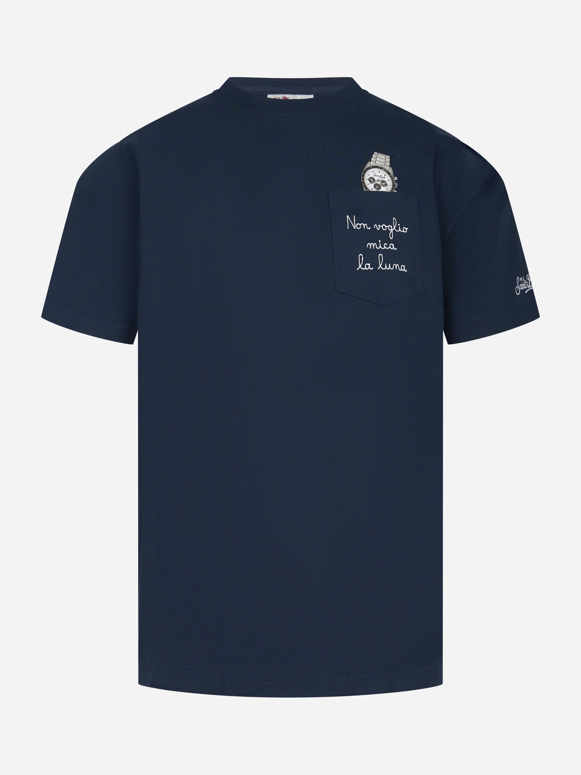 T-shirt girocollo Austin "Non voglkio mica la luna"