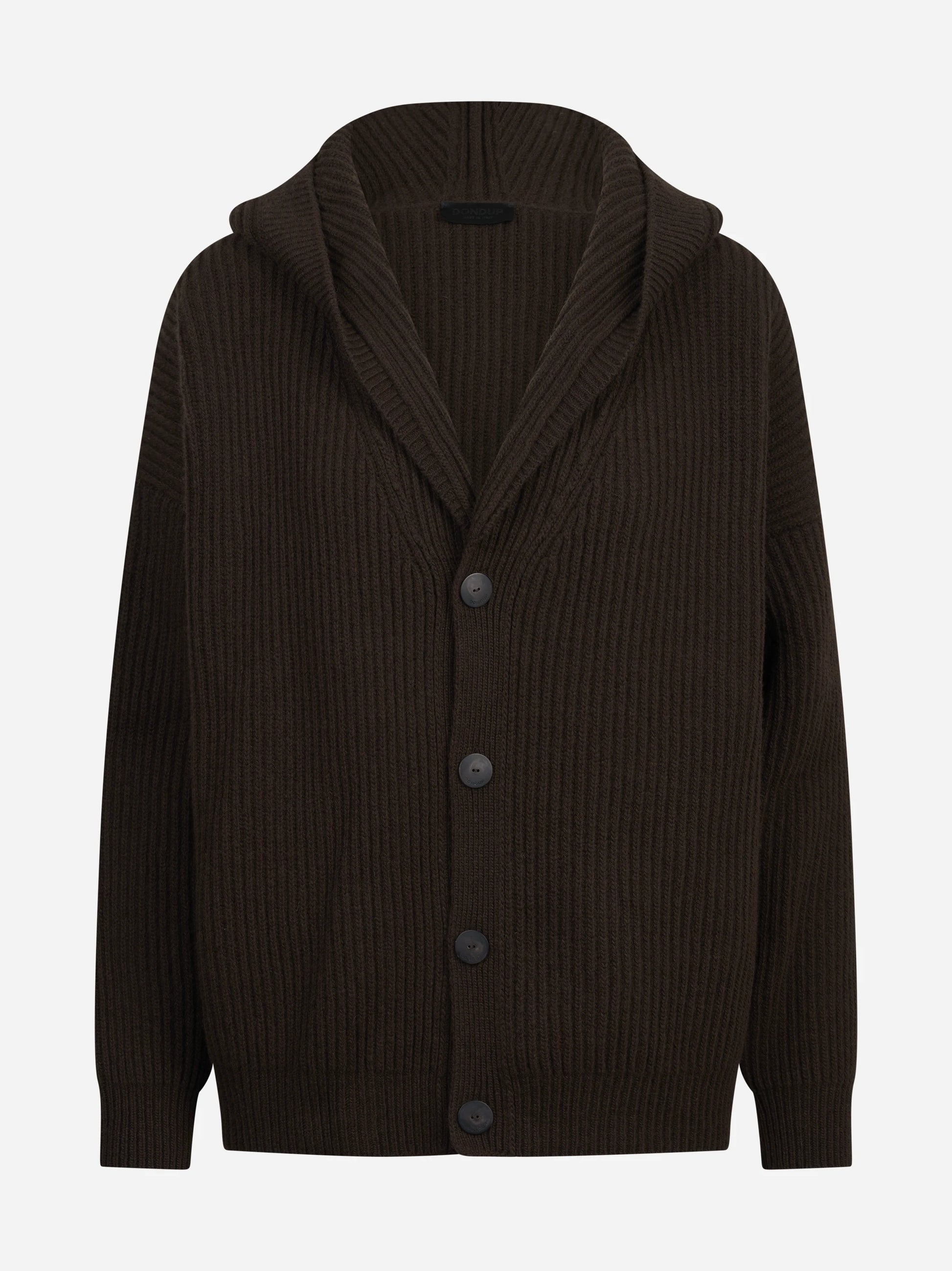 Cardigan oversized pescatore marrone