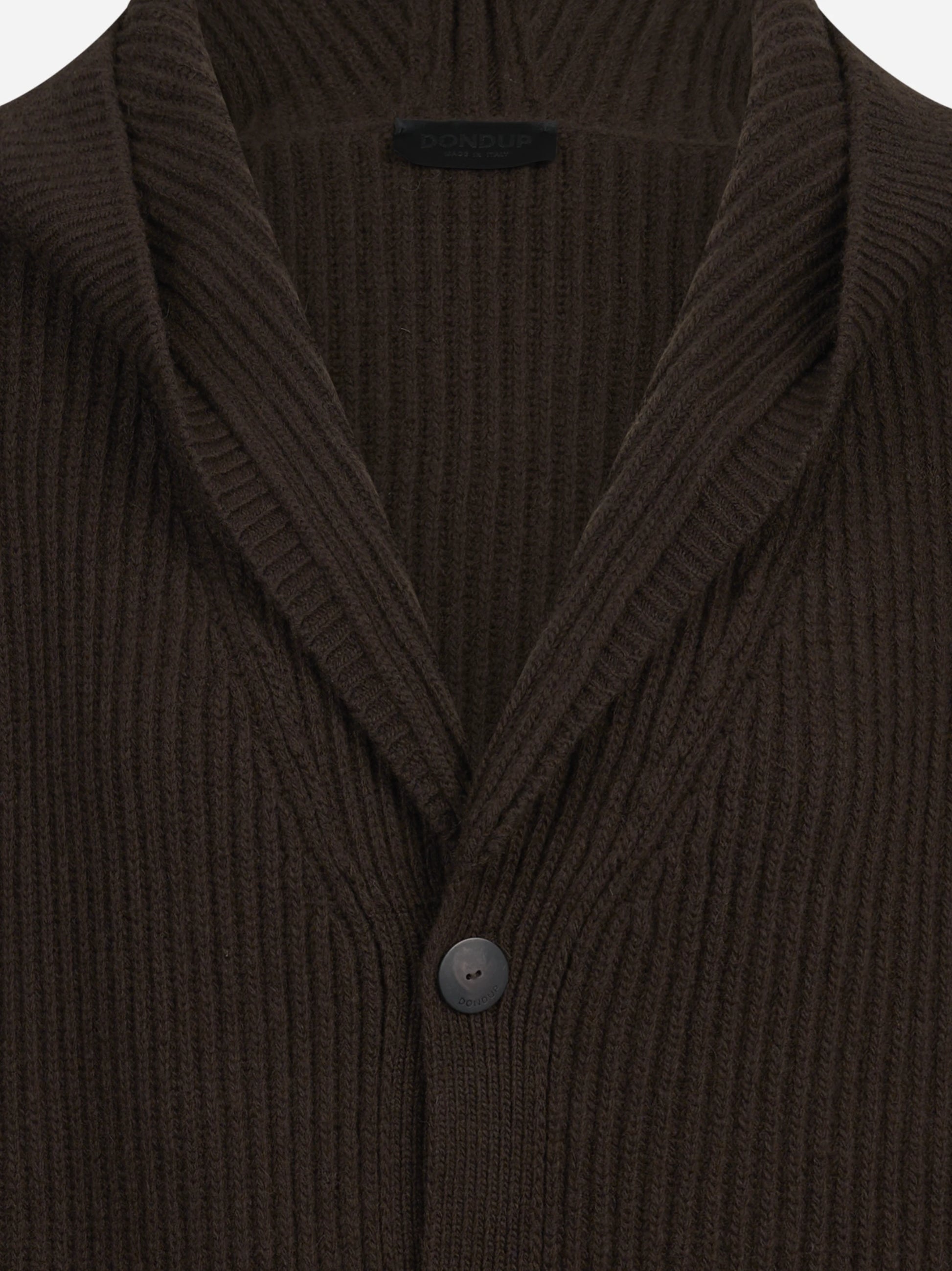 Cardigan oversized pescatore marrone