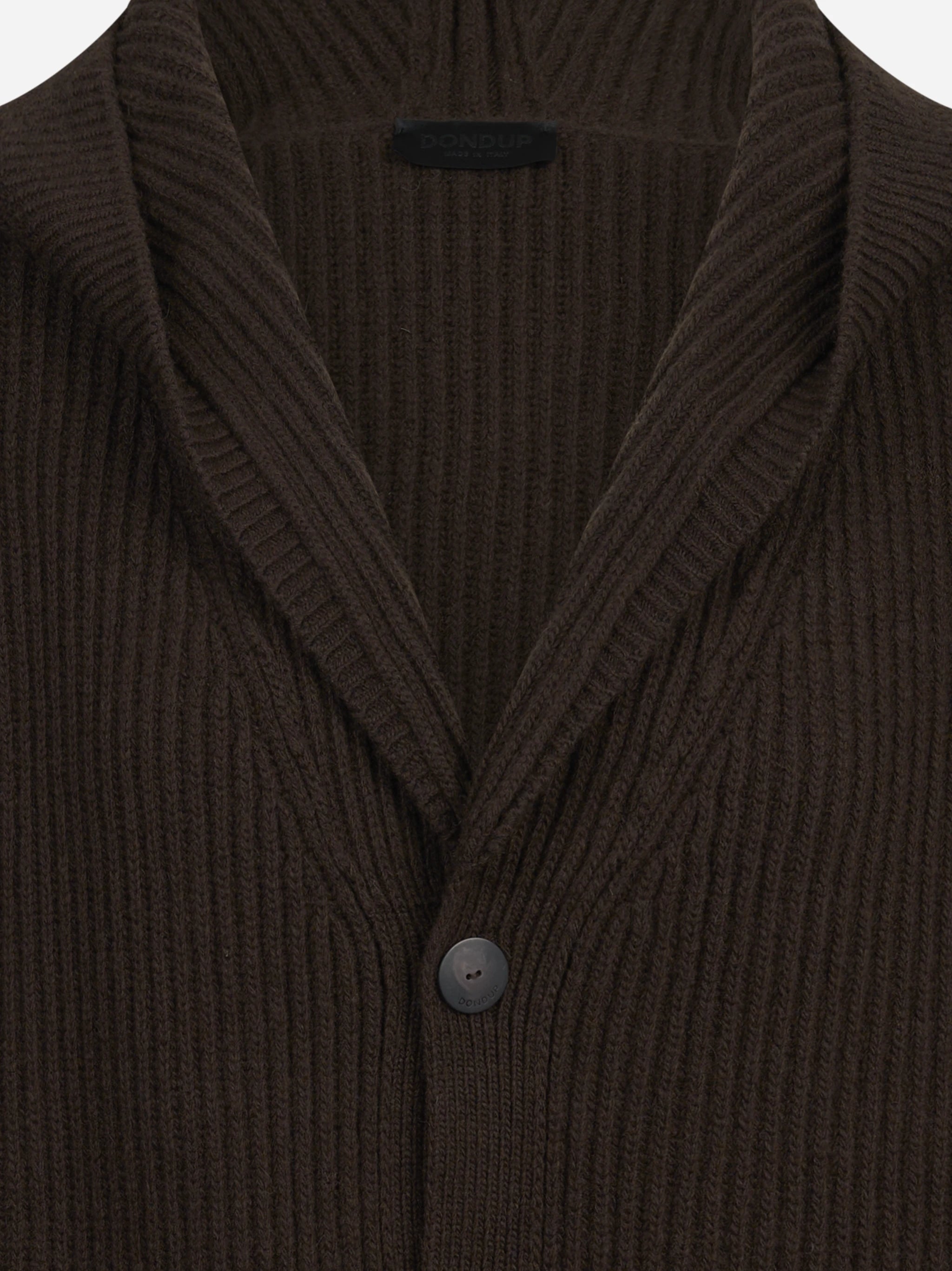 Cardigan oversized pescatore marrone
