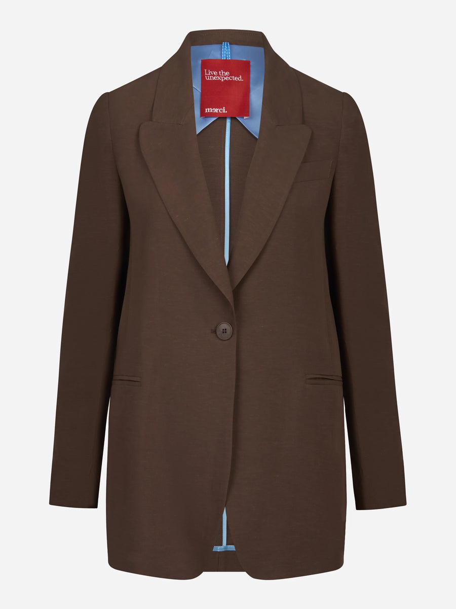 Blazer monopetto marrone