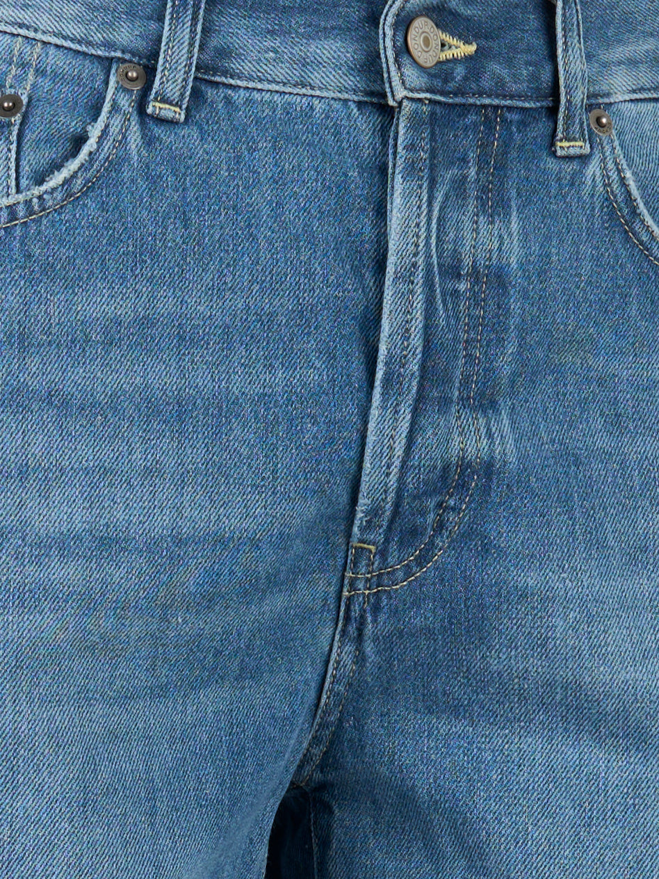 Shorts Dade in denim con dettagli used Blu