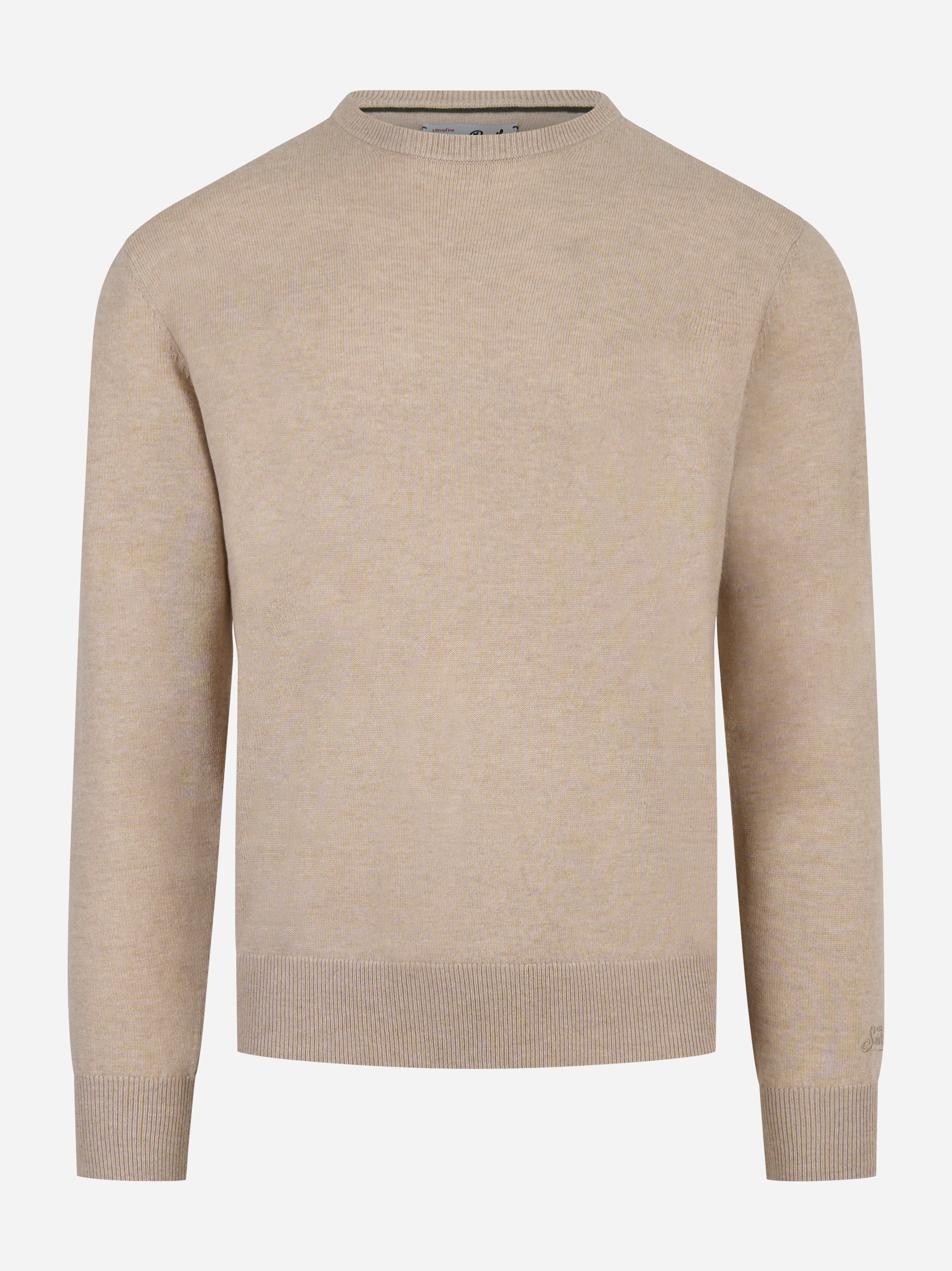 Maglia Regent in lana merinos e cashmere Beige