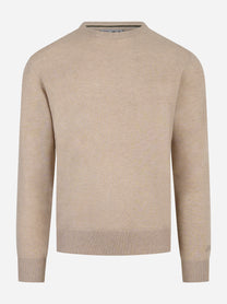 Maglia Regent in lana merinos e cashmere Beige