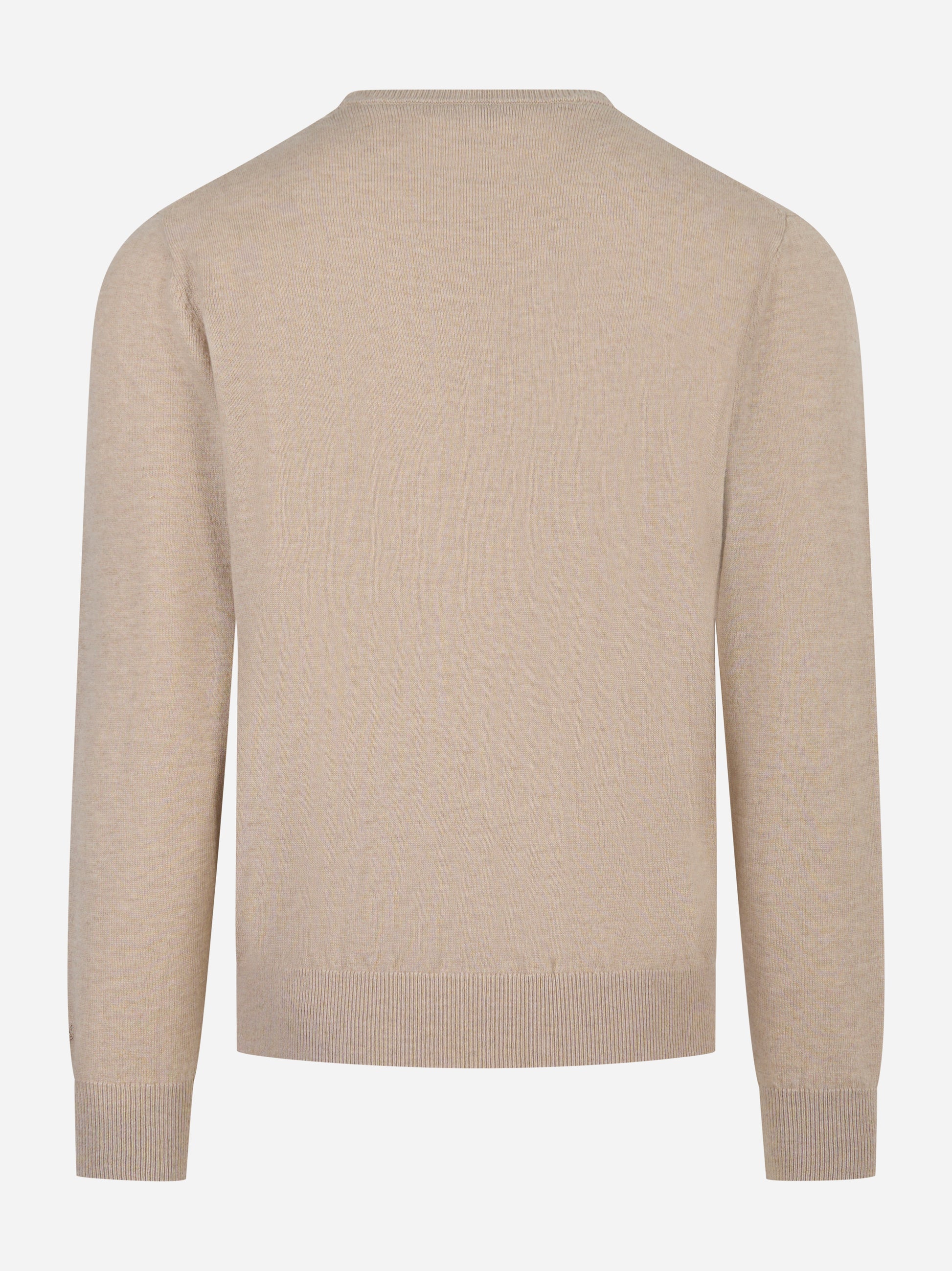 Maglia Regent in lana merinos e cashmere Beige