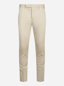Pantalone skin fit Dieci in cotone stretch beige