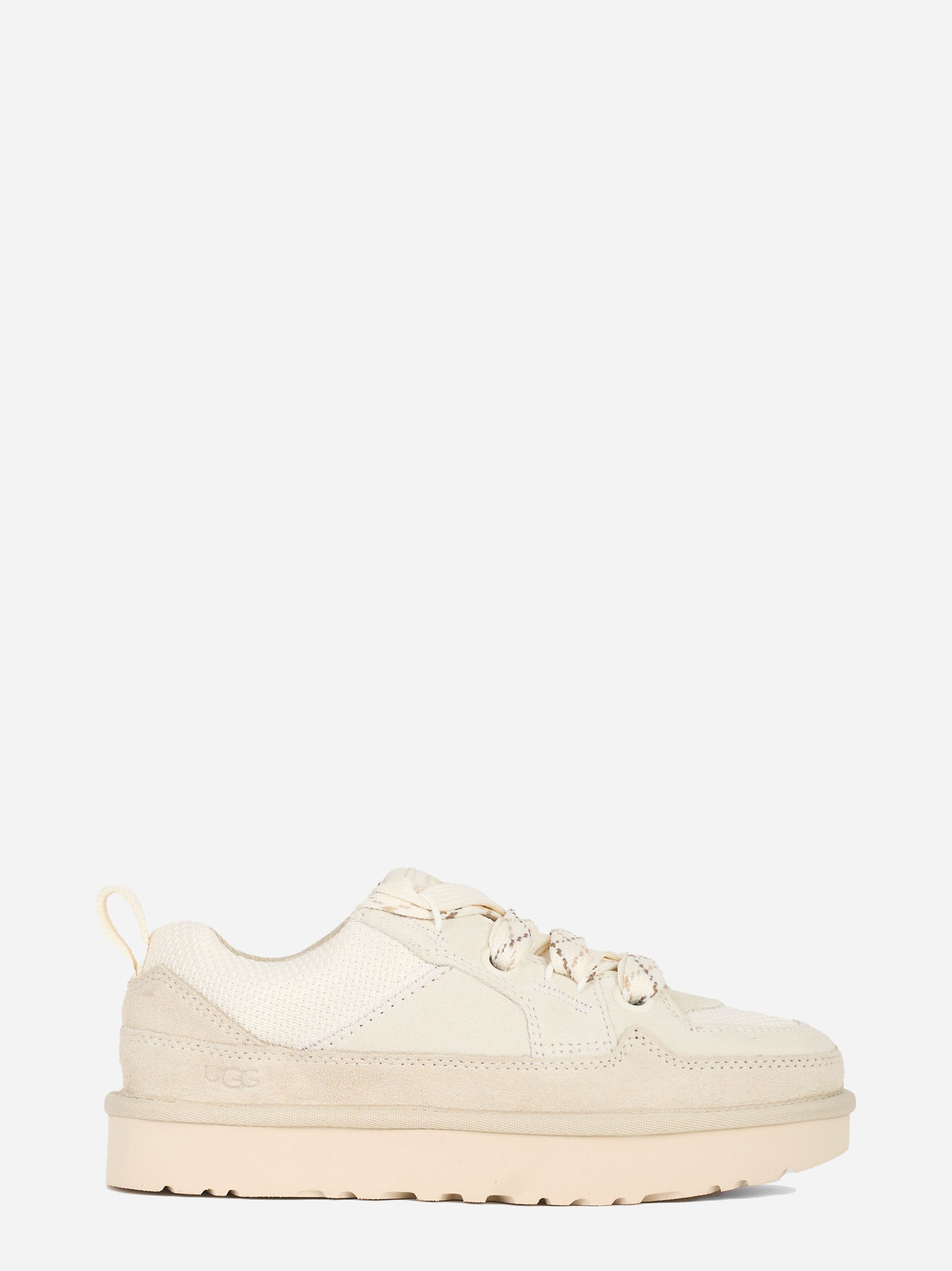 Sneakers Lo Lowmel in suede e nylon Bianca