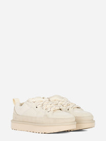 Sneakers Lo Lowmel in suede e nylon Bianca