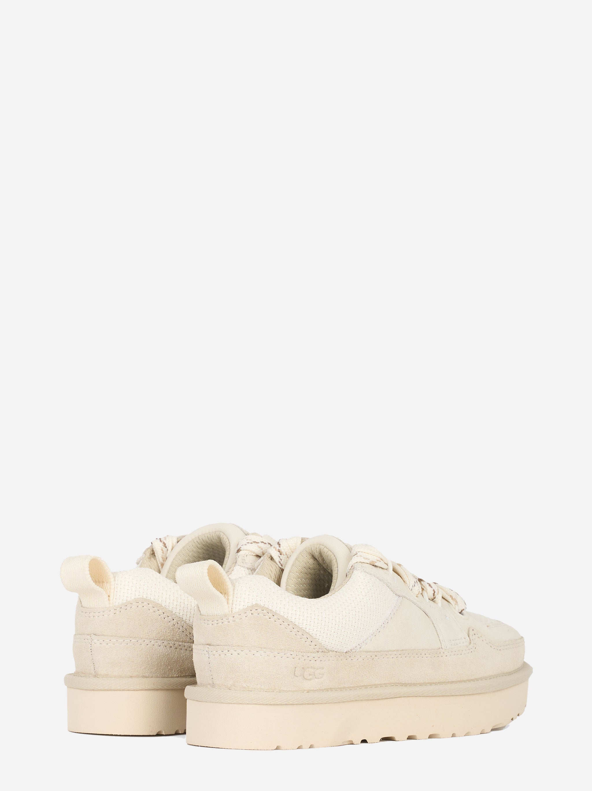 Sneakers Lo Lowmel in suede e nylon Bianca