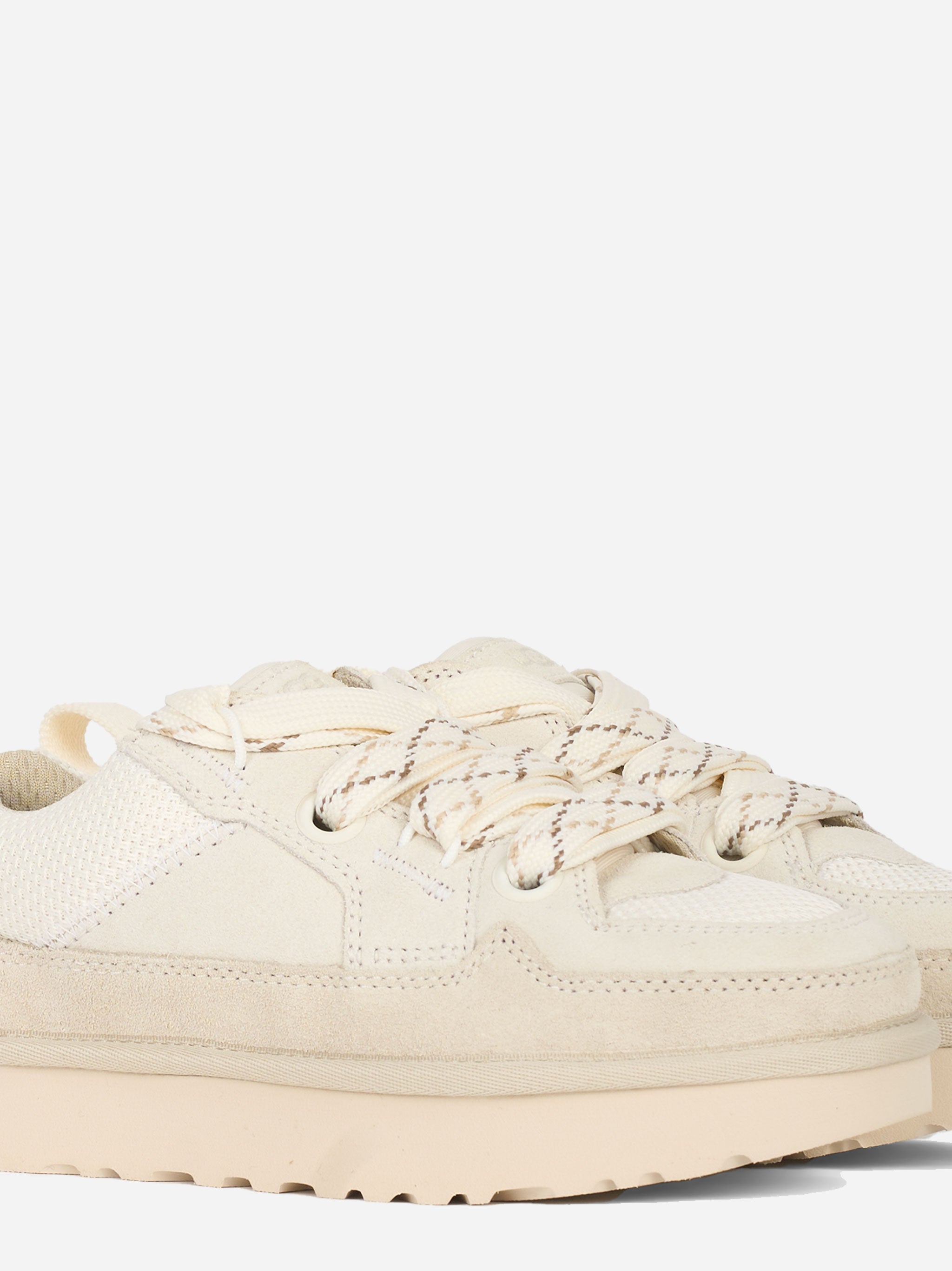 Sneakers Lo Lowmel in suede e nylon Bianca