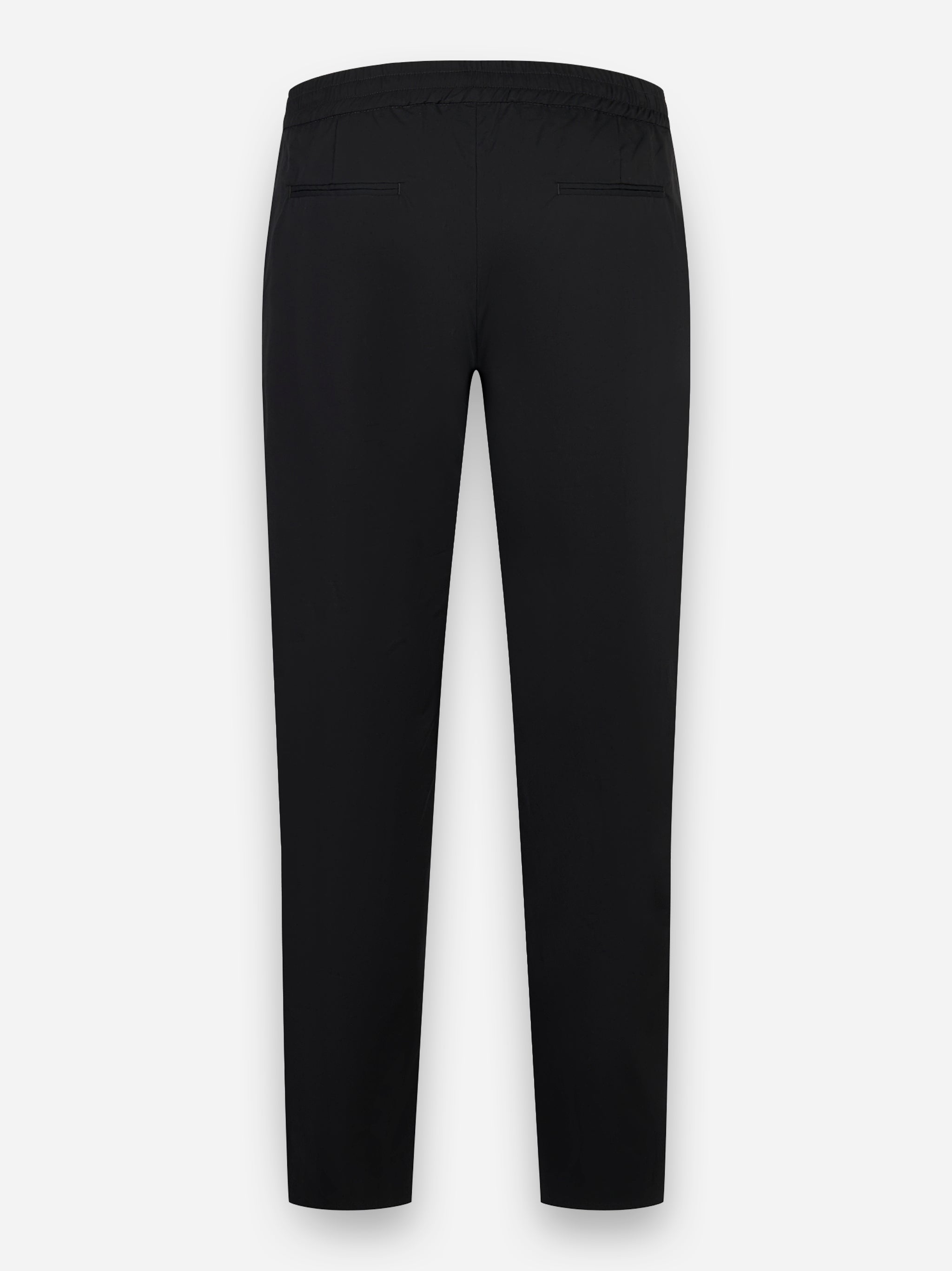 Pantalone Erika in popeline con elastico in vita Nero