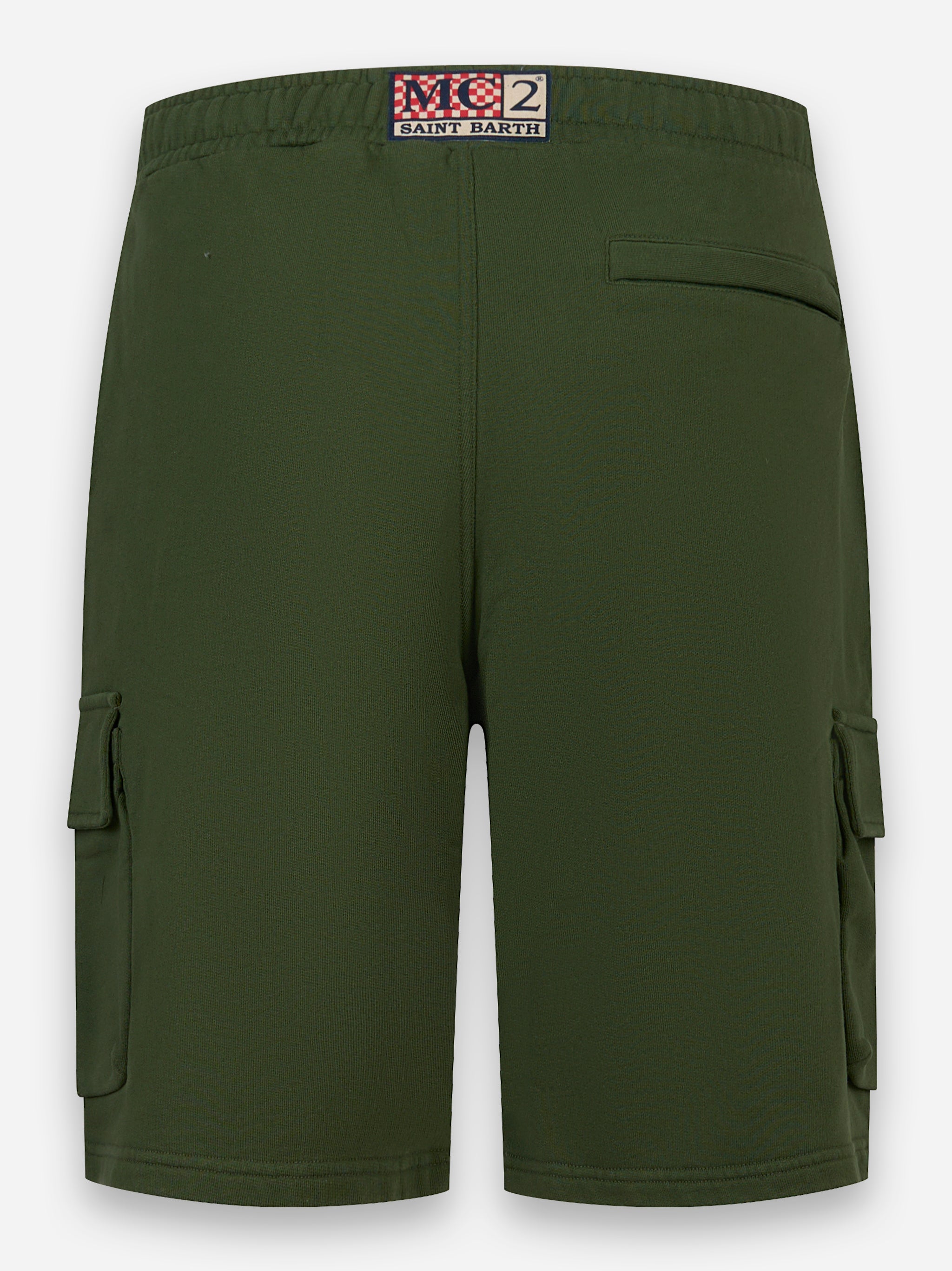 Shorts cargo Cargy in jersey di cotone Verde