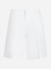 Shorts Olivia in cotone stretch bianco