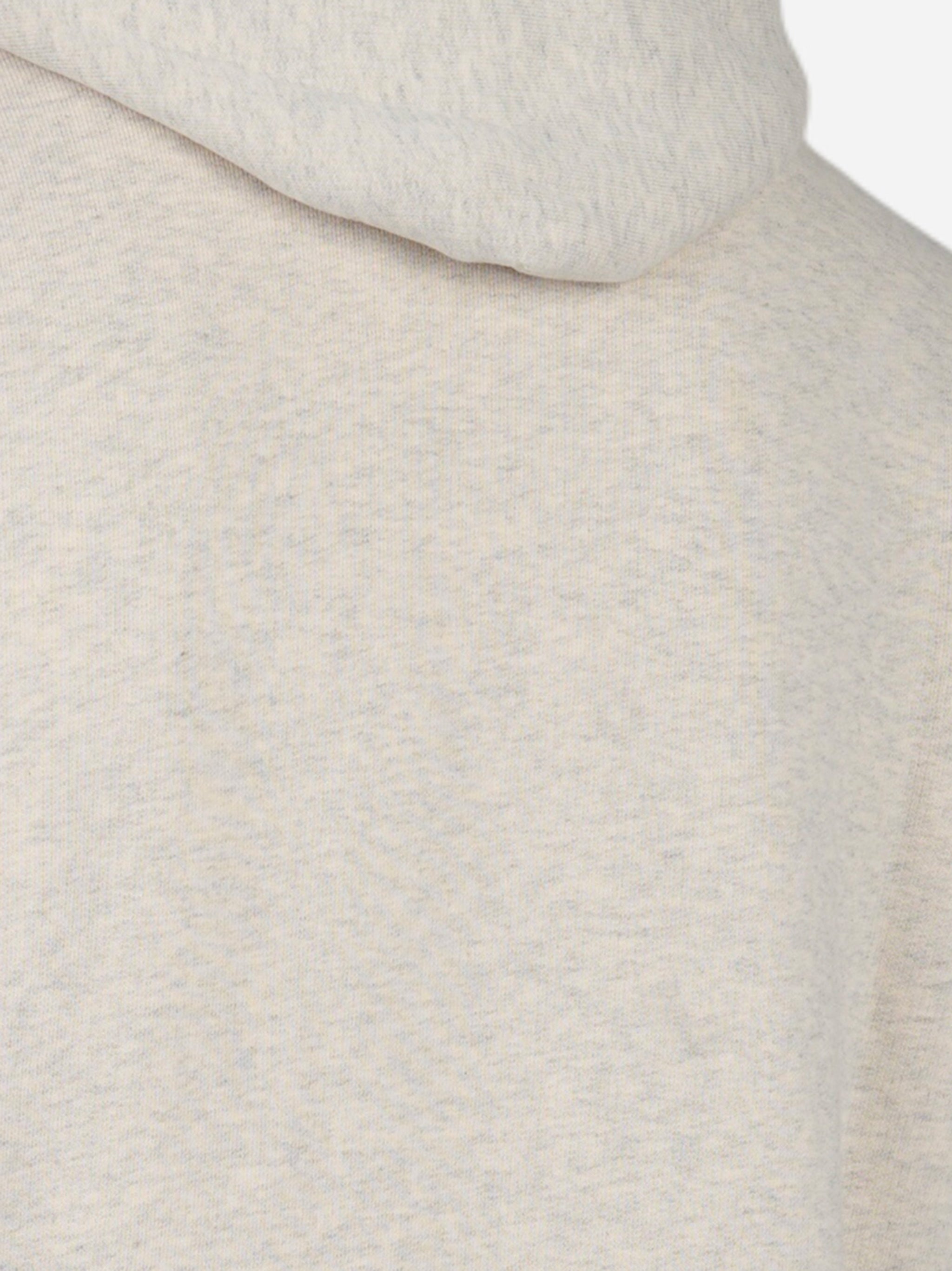 Hoodie con logo ricamato Grigio