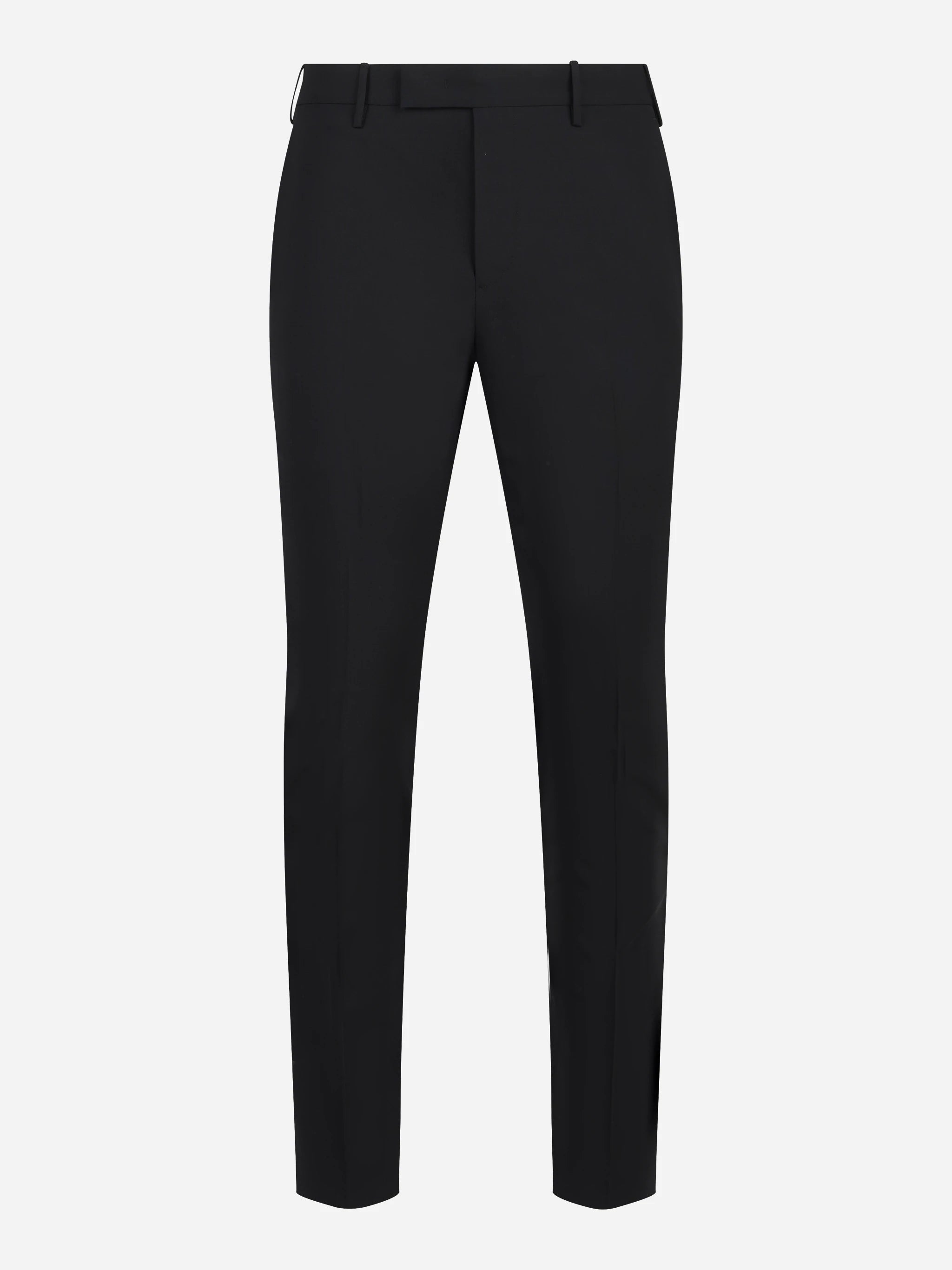 Pantalone skin fit Dieci in lana stretch nero