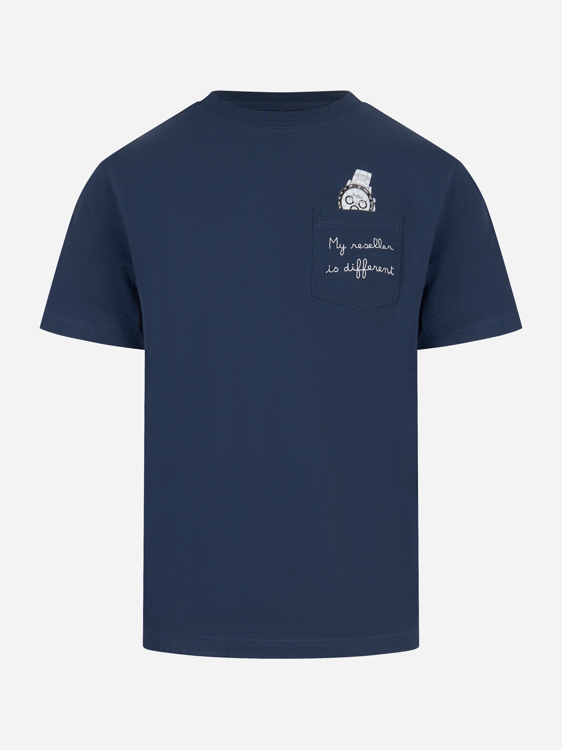 T-shirt Connor My Reseller is Different Blu