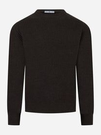 Maglia girocollo regular Marrone