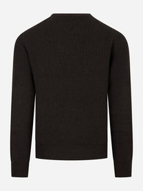 Maglia girocollo regular Marrone