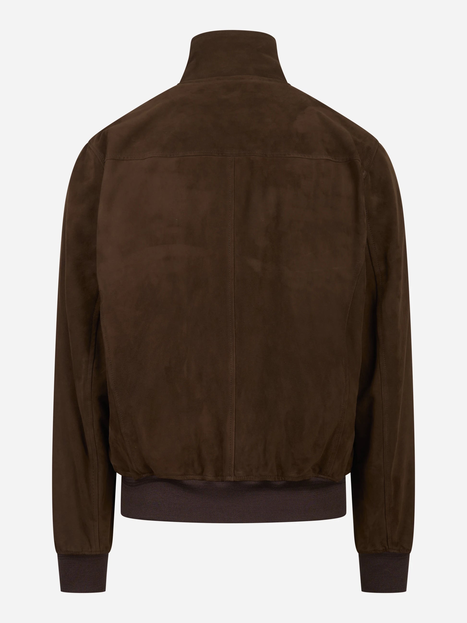 Bomber Jeff in pelle scamosciata marrone