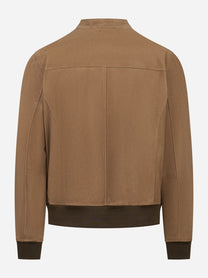 Giacca in pelle New York in suede Beige