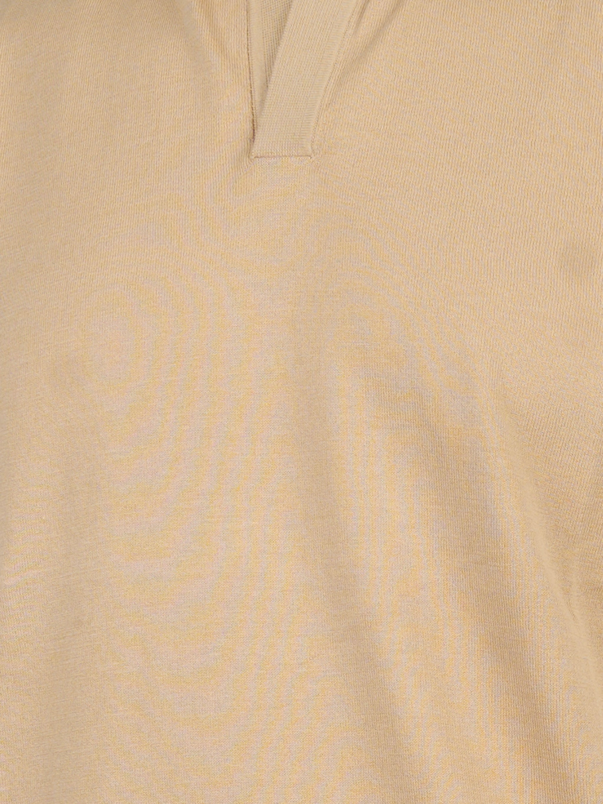 Polo Sloan con collo skipper in cotone Beige