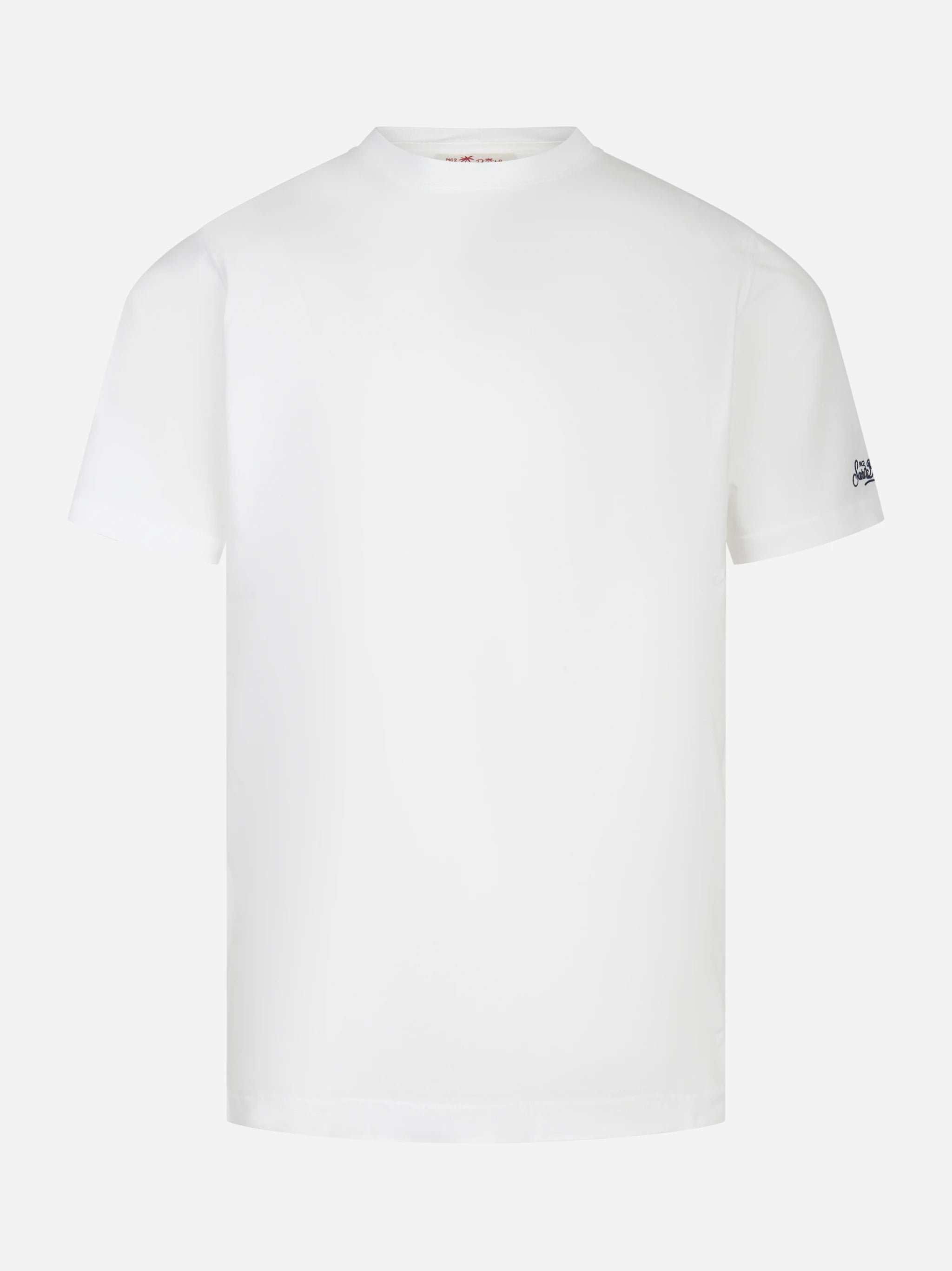T-shirt Dover bianca con logo ricamato