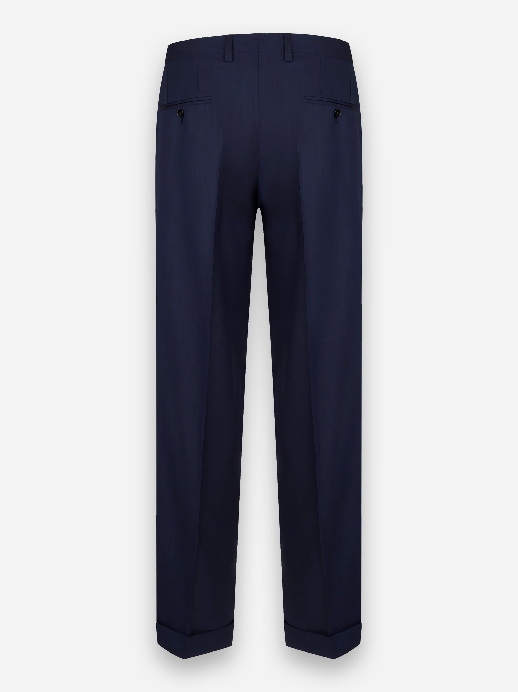 Pantalone dritto in fresco lana stretch Blu
