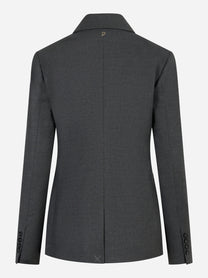 Blazer doppiopetto verde con bottoni gioiello Verde