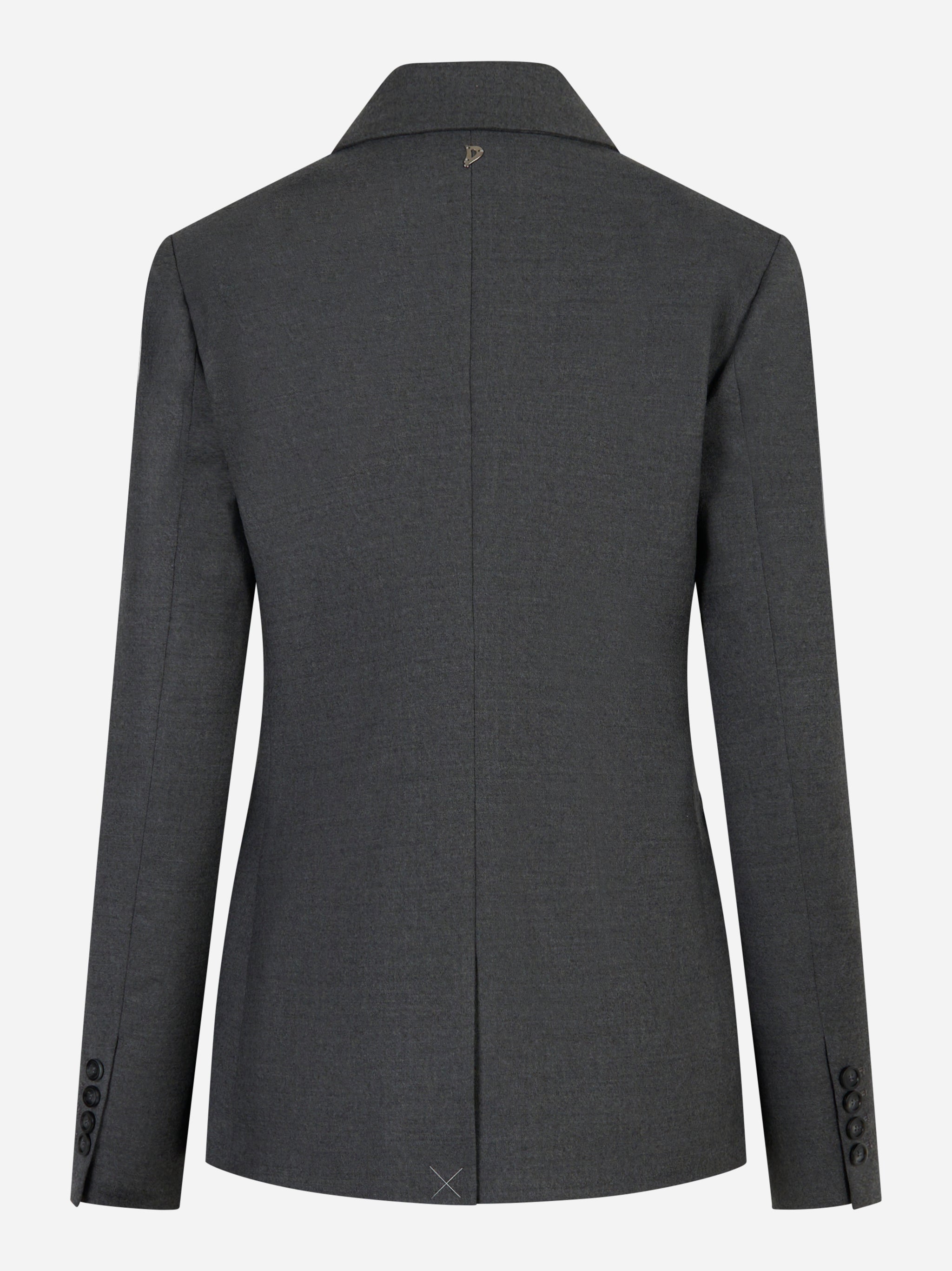 Blazer doppiopetto verde con bottoni gioiello Verde