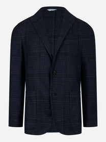 Blazer monopetto in lana Blu
