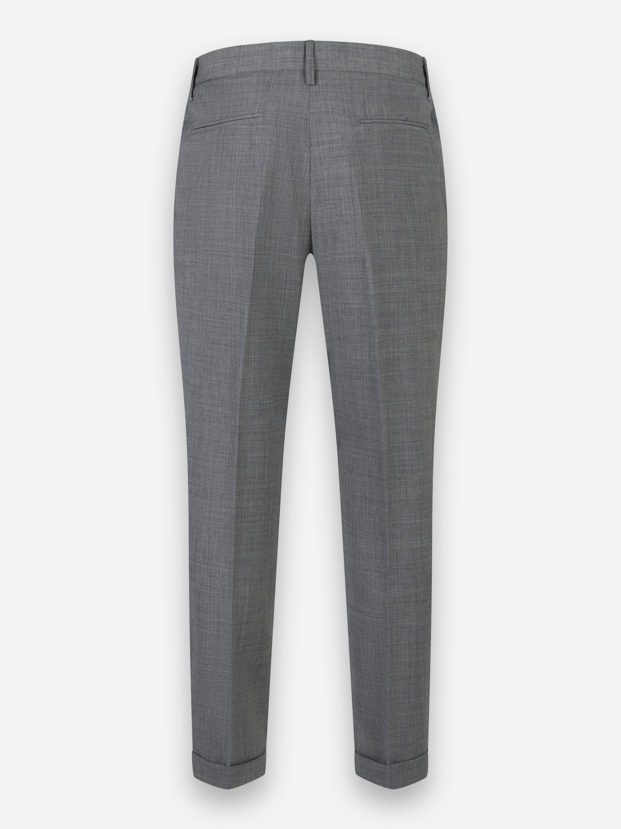Pantalone con elastico in vita in fresco lana Grigio