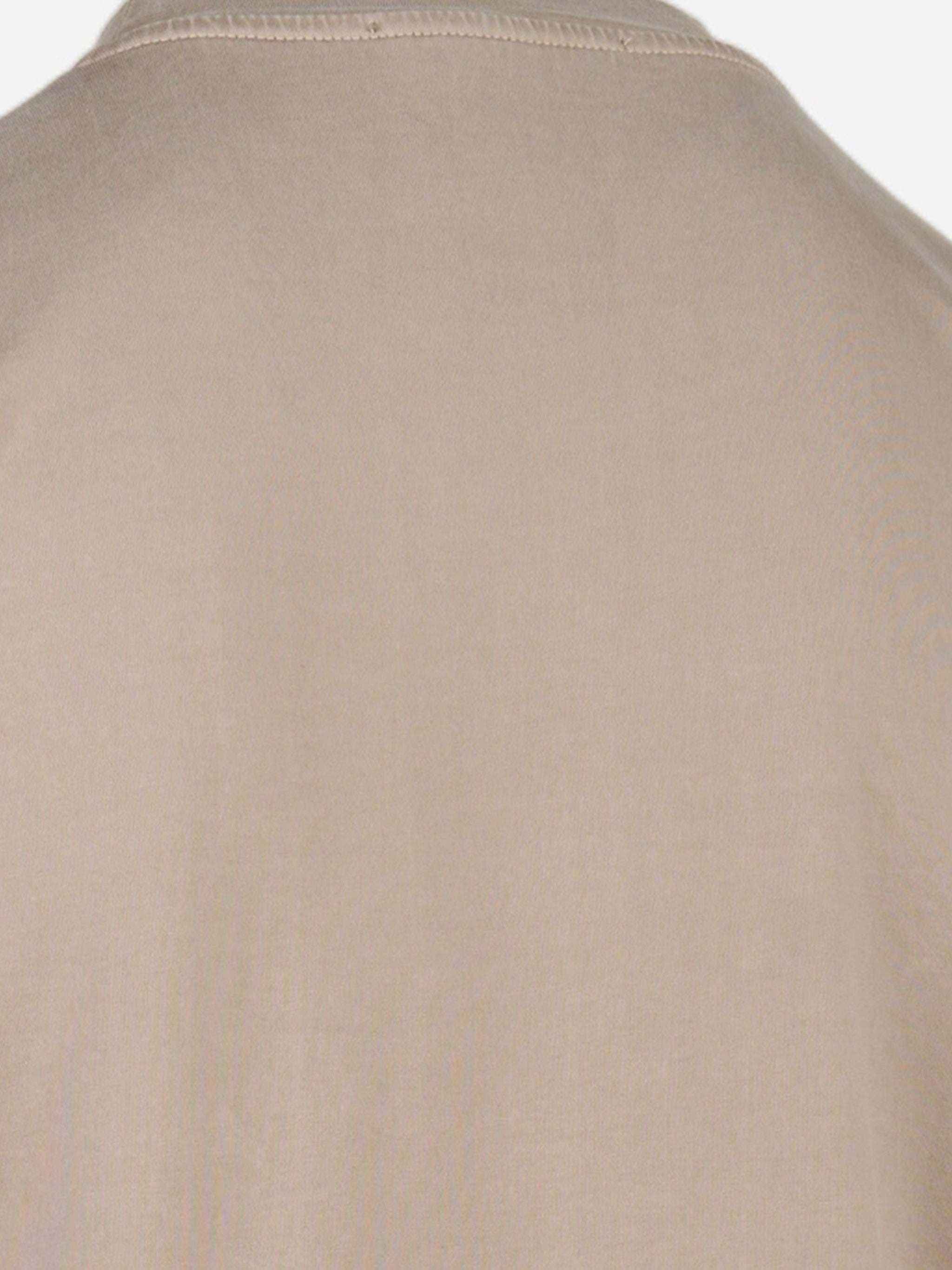 T-shirt manica corta in cupro Beige