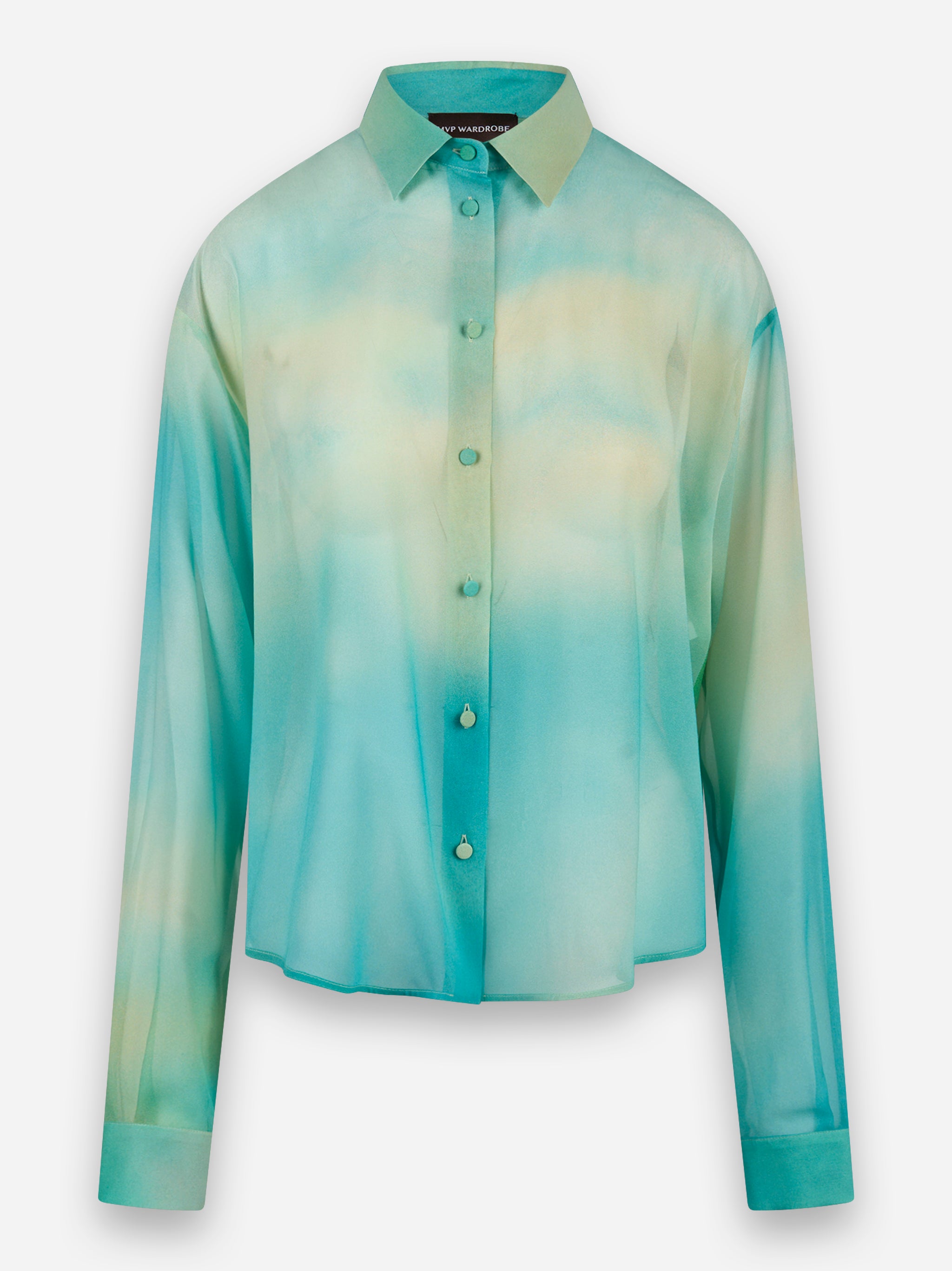 Camicia in seta Verde