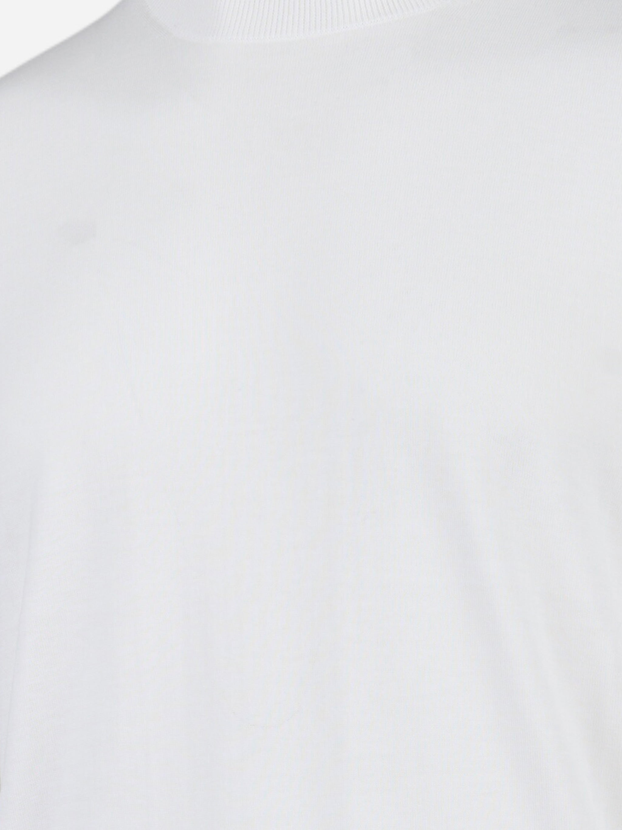 T-shirt manica corta in cotone Bianco