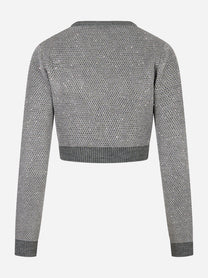 Maglia tricot girocollo Grigio