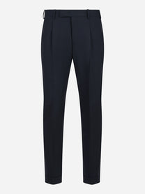 Pantalone Rebel in fresco lana stretch blu