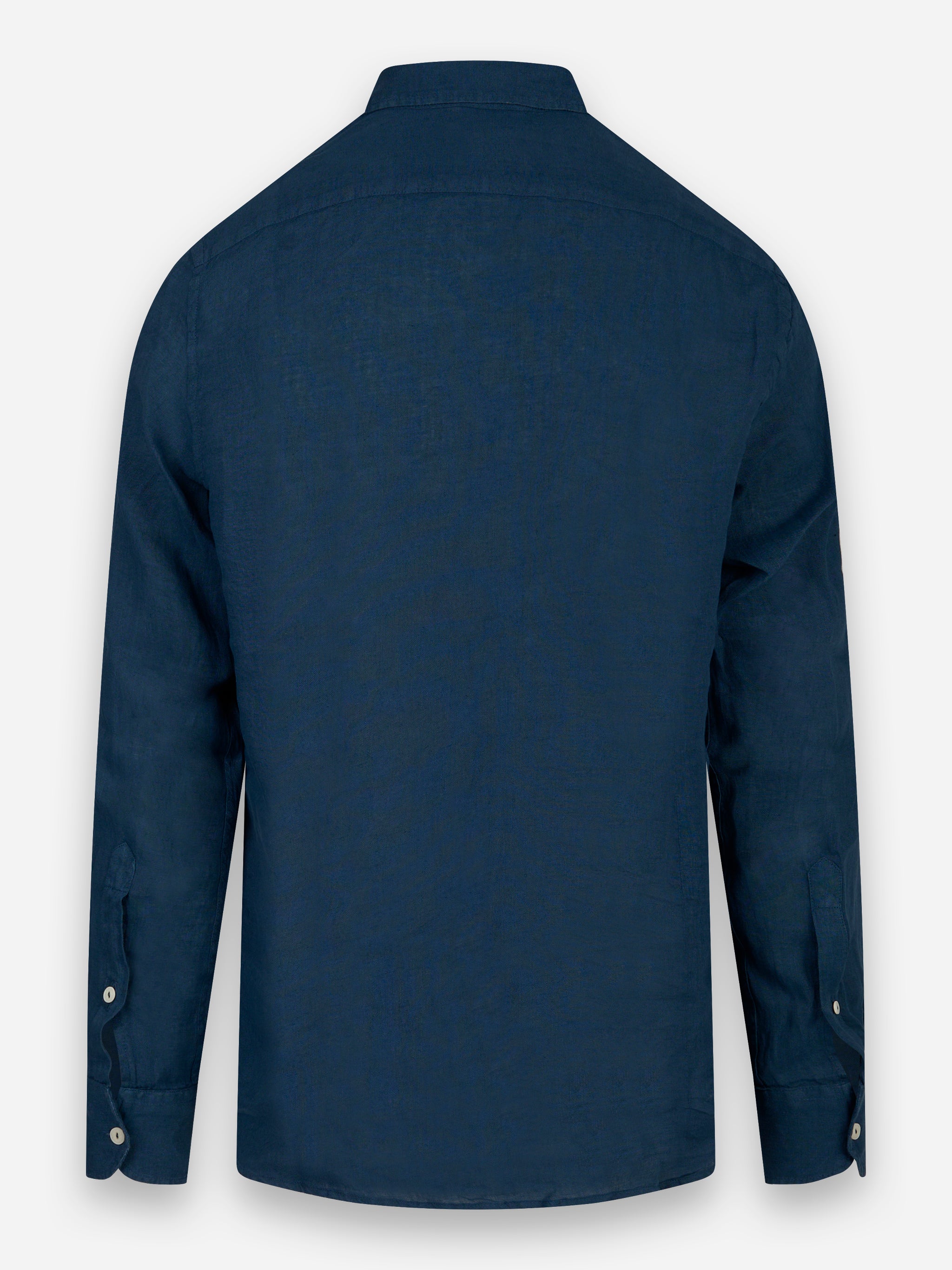 Camicia Pamplona manica lunga in lino Blu