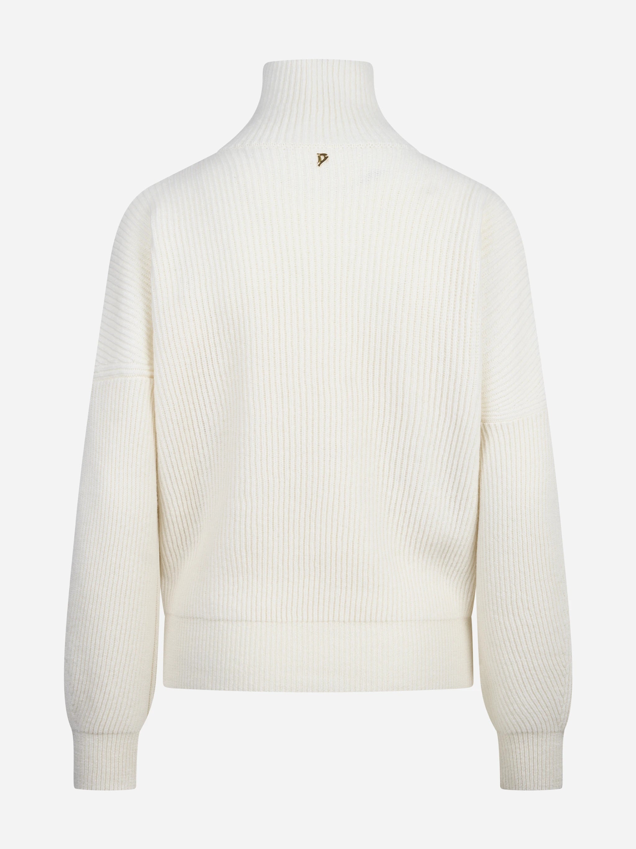 Maglia collo alto regular-fit bianca