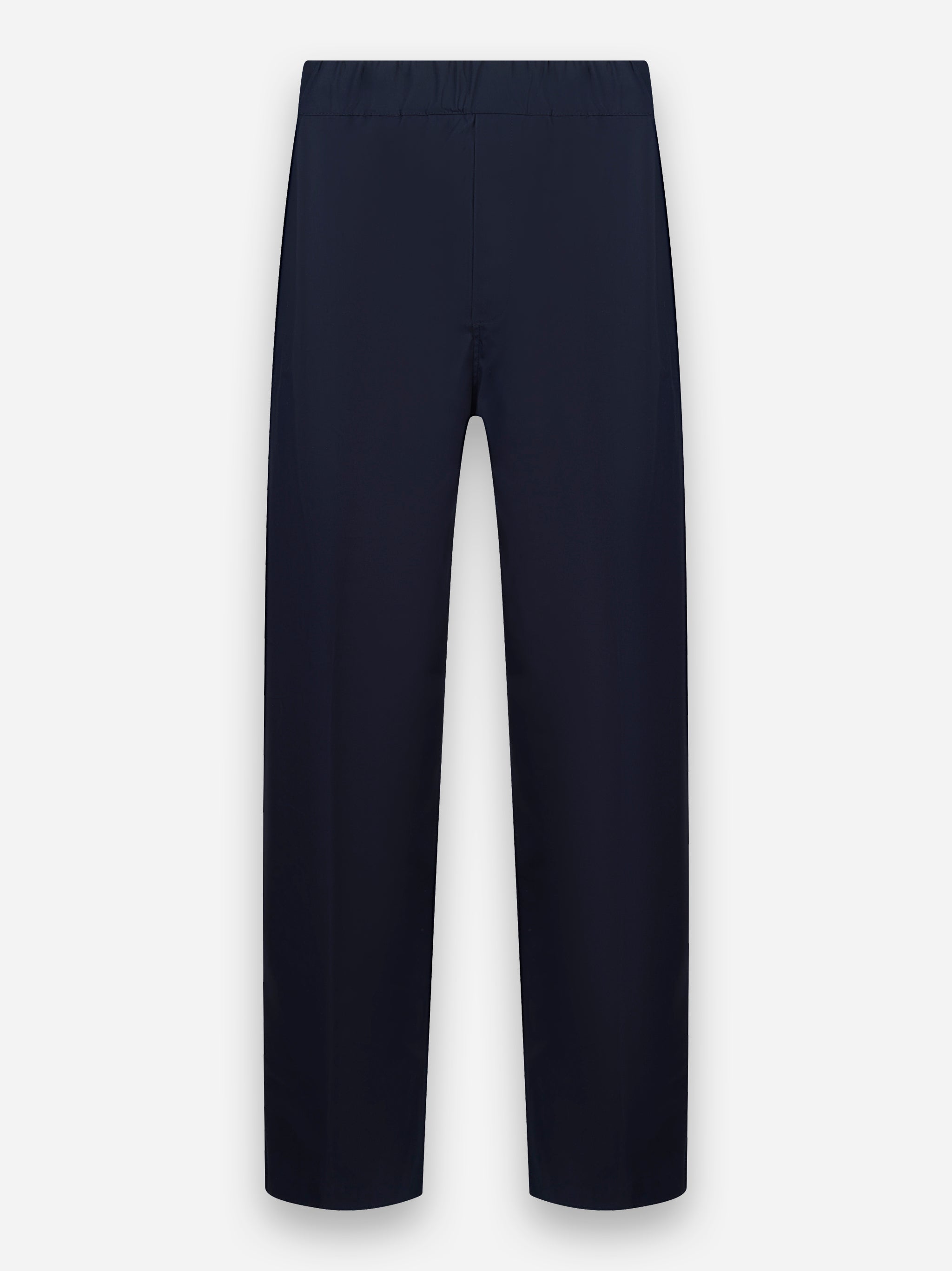 Pantalone loose in popeline di cotone Blu
