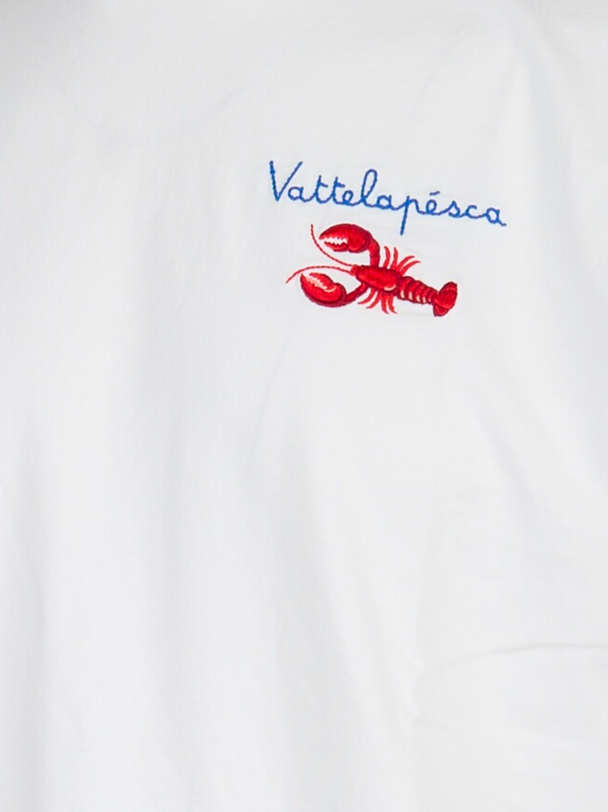T-shirt manica corta con ricamo Vattelaapesca Bianco