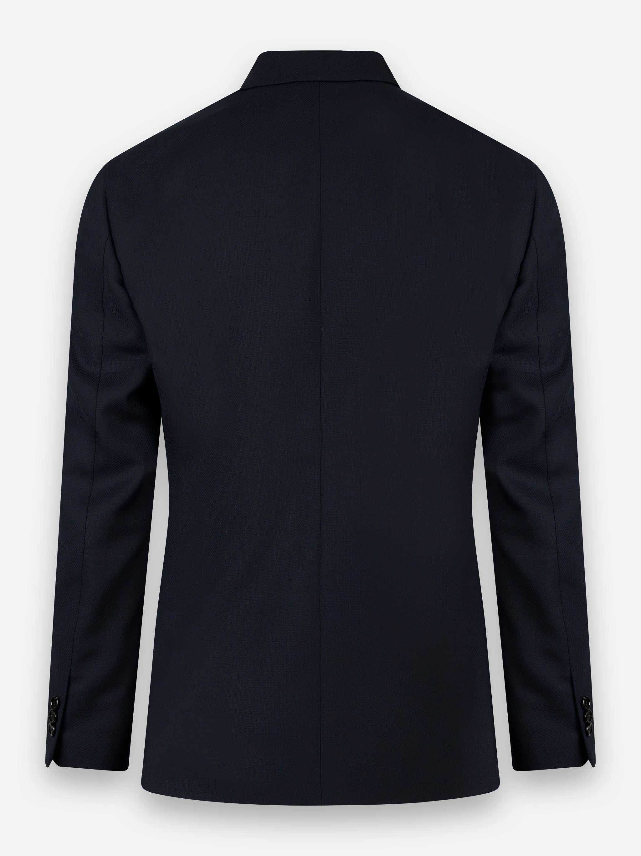 Blazer in lana con tasche a toppa Blu
