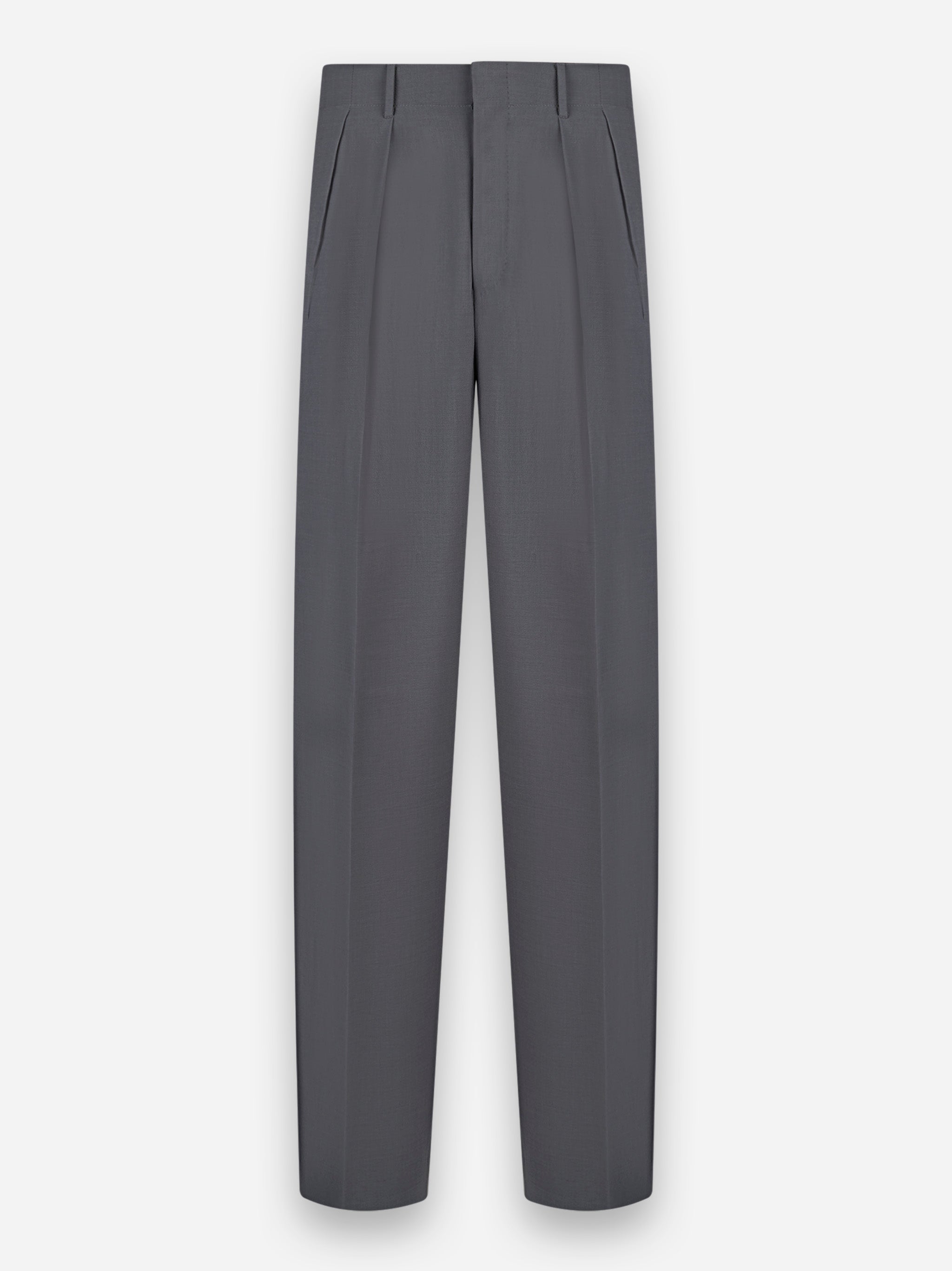 Pantalone Wide loose fit in techno lana Grigio