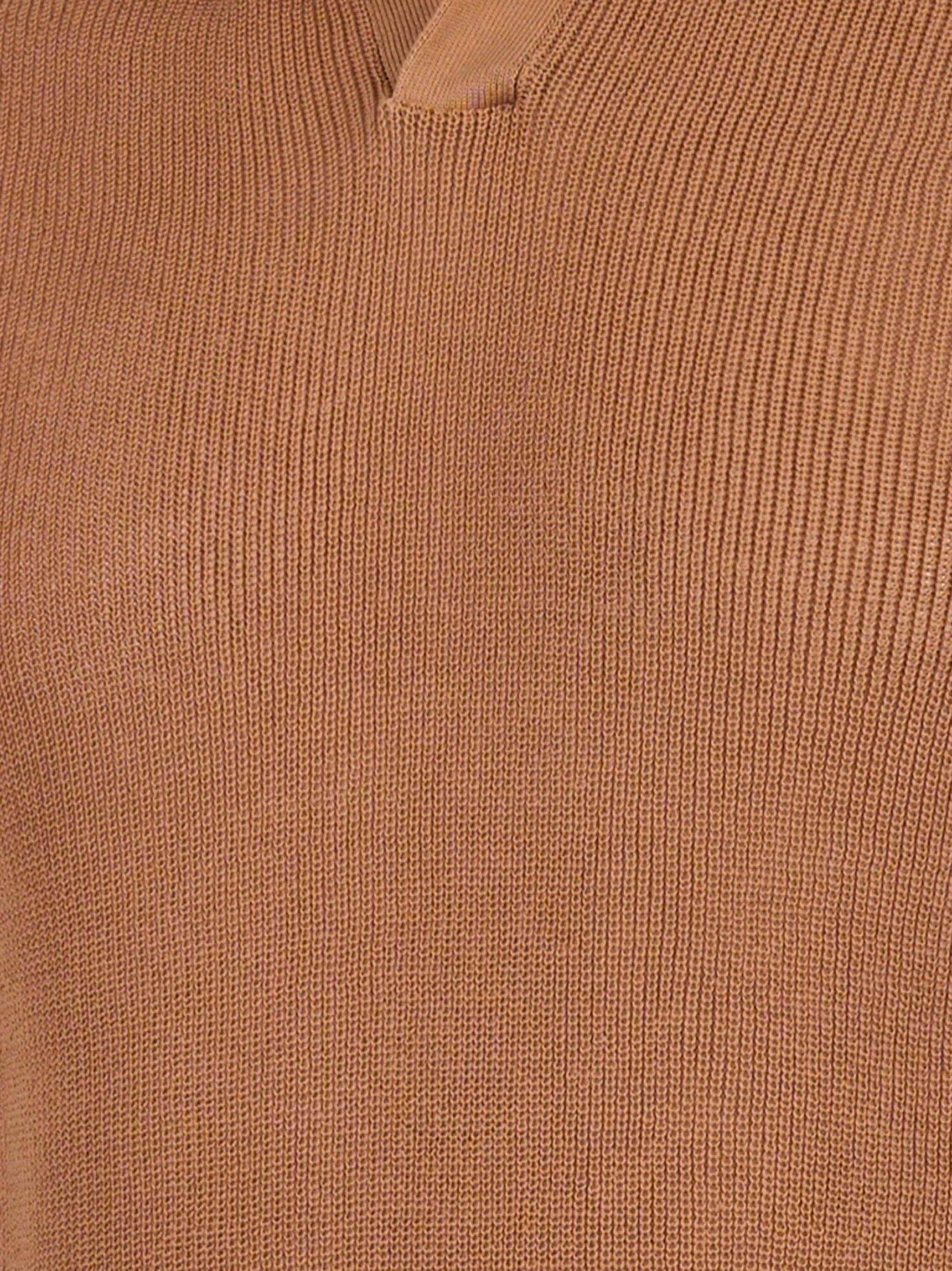 Polo skipper manica corta in cotone Marrone