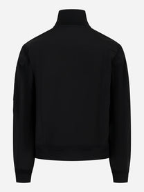 Giacca con zip e bottoni in CP Shell Nera