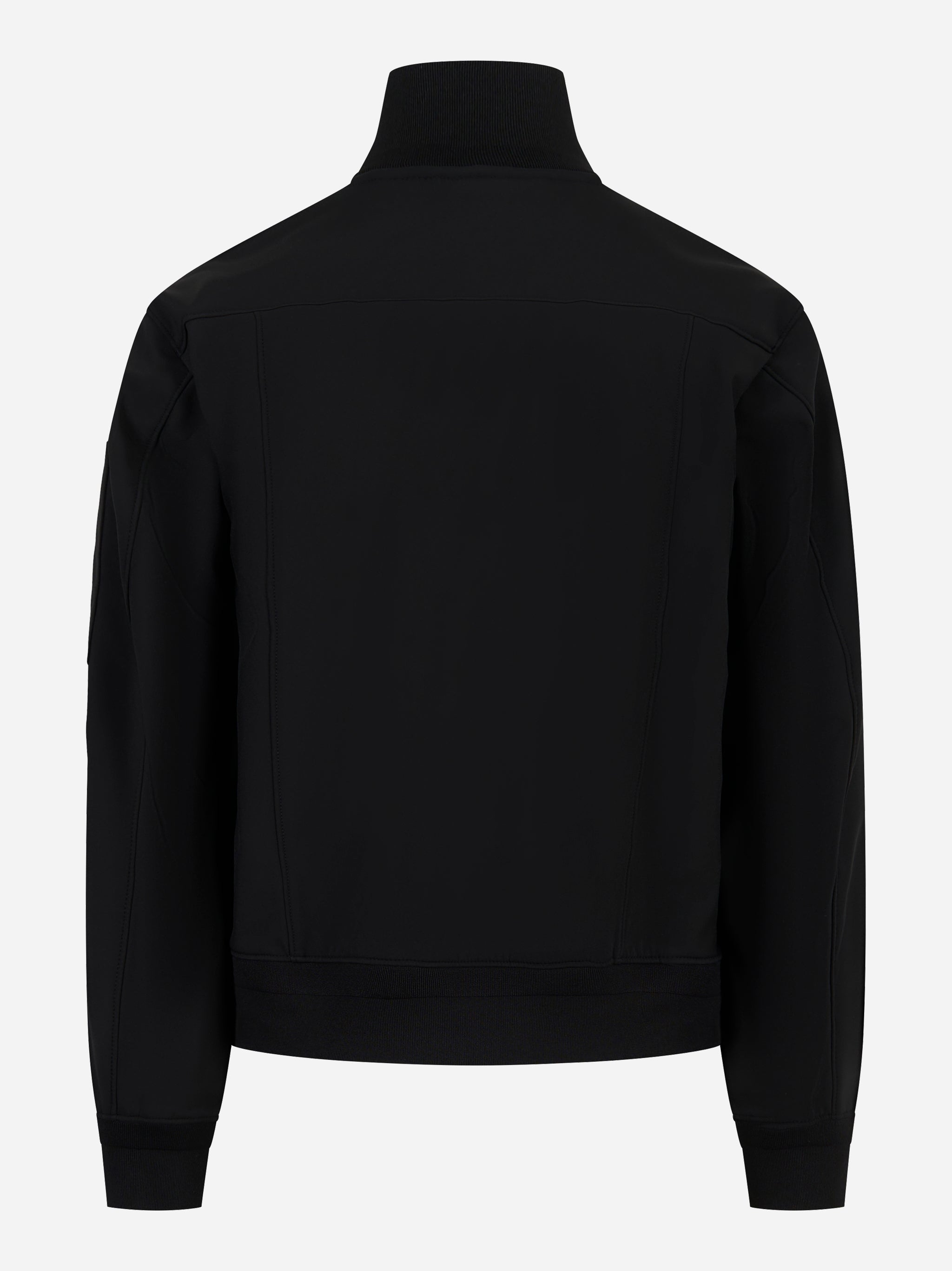 Giacca con zip e bottoni in CP Shell Nera