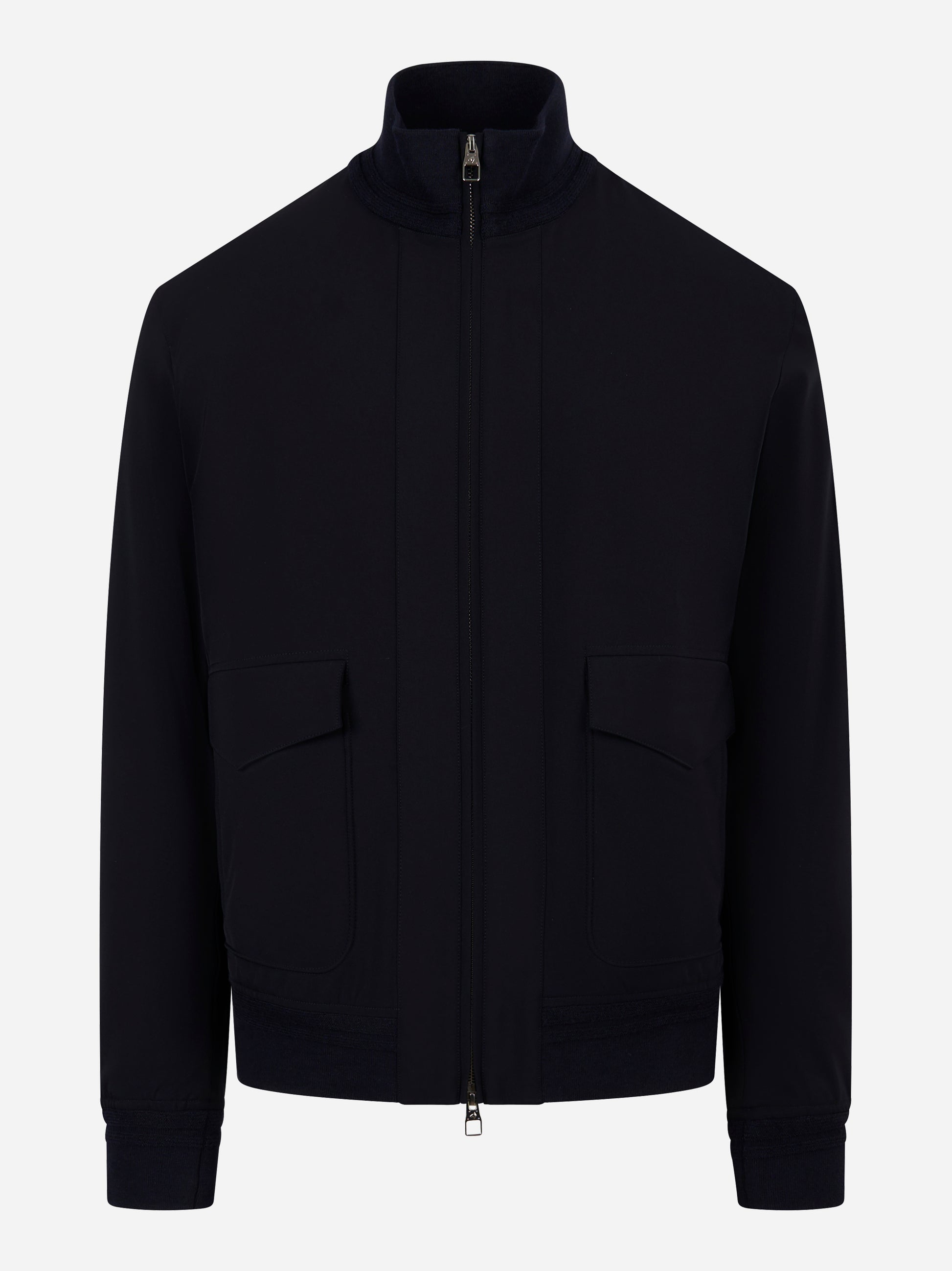 Bomber in tessuto tecnico con imbottitura interna Blu