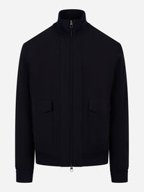 Bomber in tessuto tecnico con imbottitura interna Blu