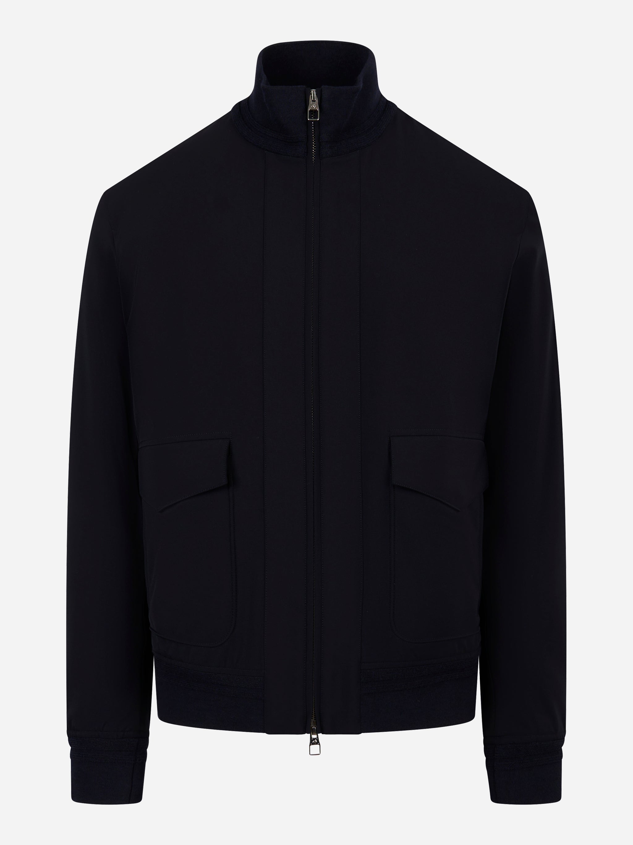 Bomber in tessuto tecnico con imbottitura interna Blu